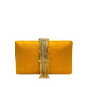 Gold Fringe Clutch