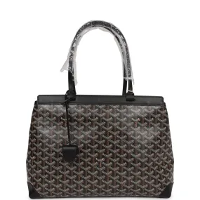 Goyard Goyardine Black Bellechasse PM Bag Palladium Hardware