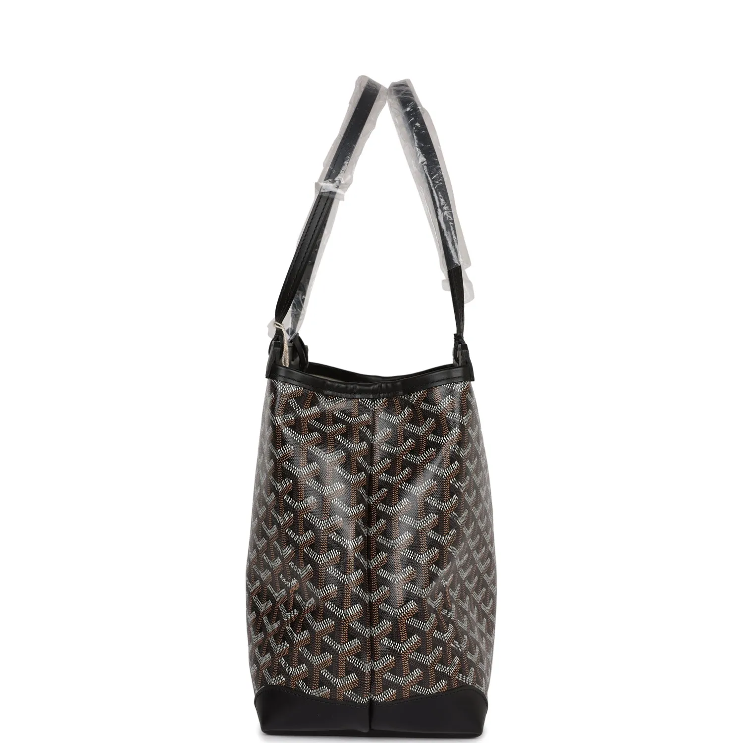 Goyard Goyardine Black Bellechasse PM Bag Palladium Hardware