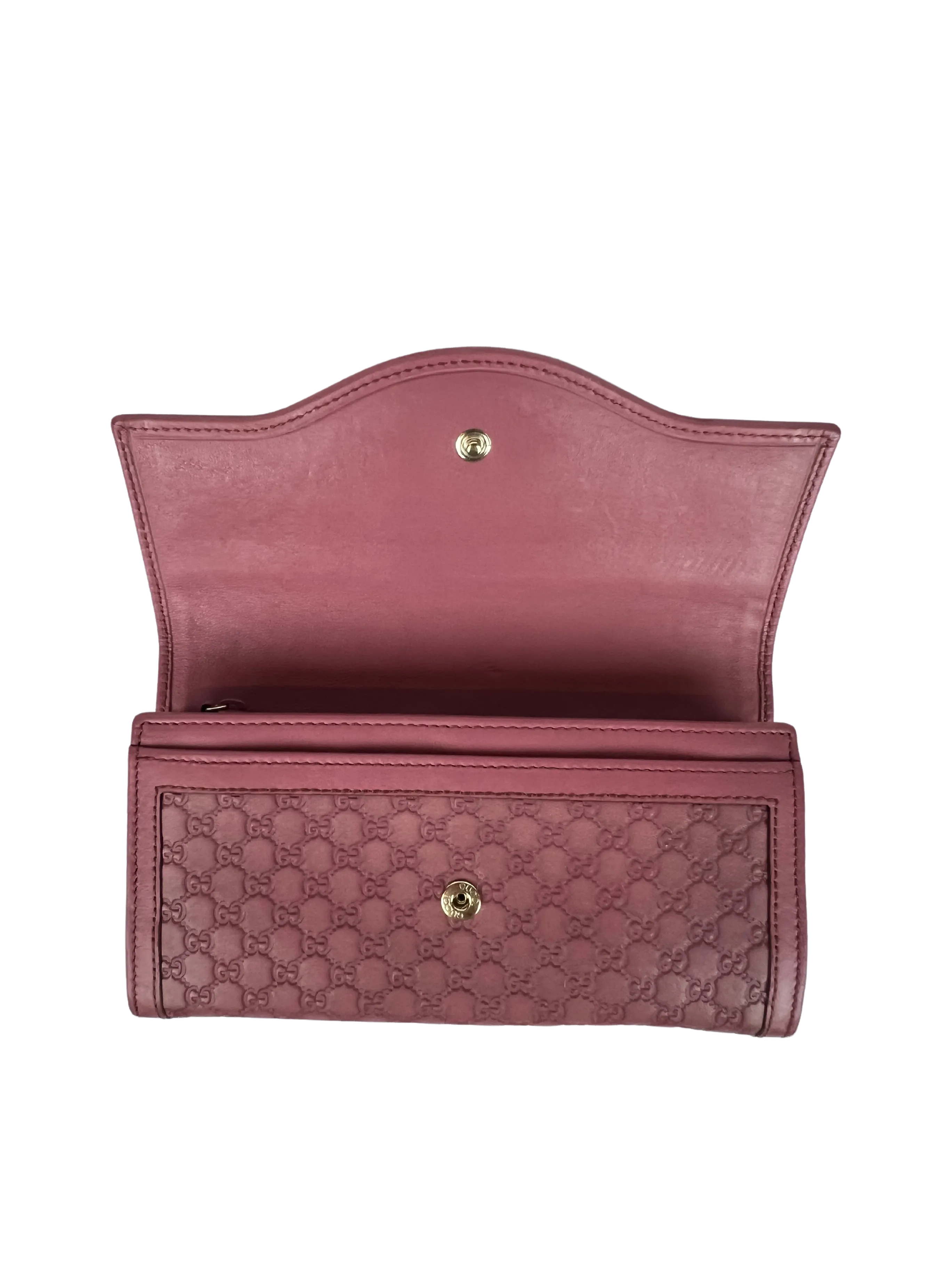 Gucci Microguccissima Sukey Continental Wallet Vintage Rose