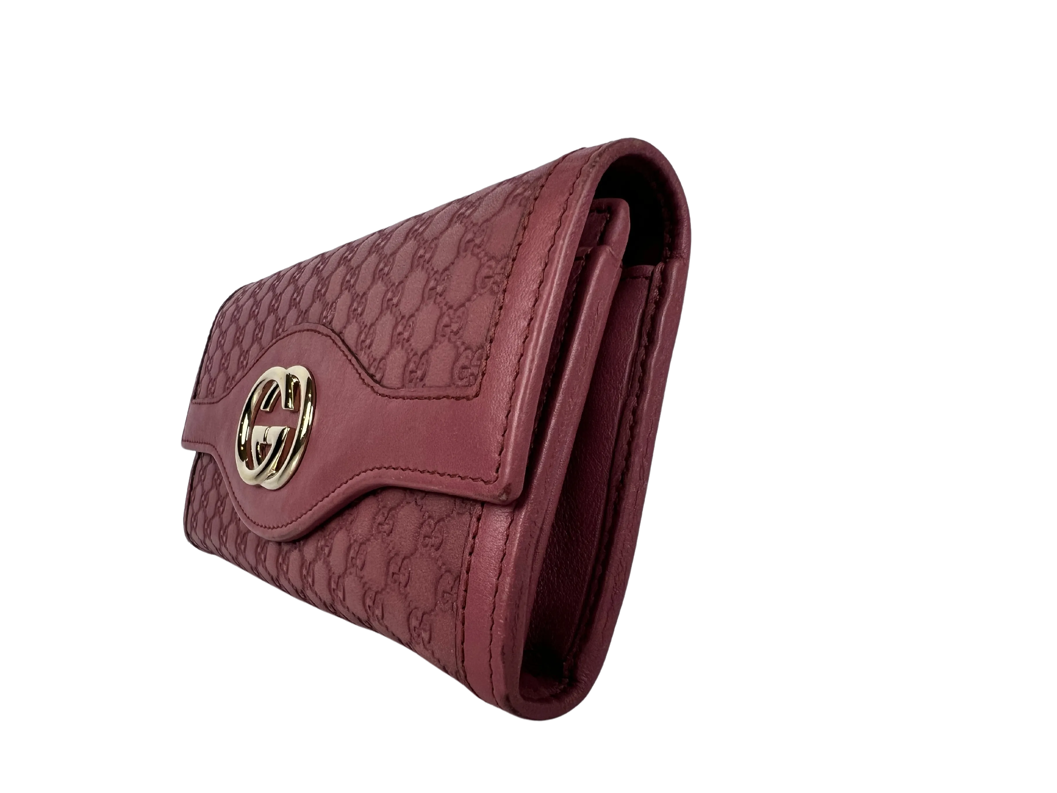 Gucci Microguccissima Sukey Continental Wallet Vintage Rose