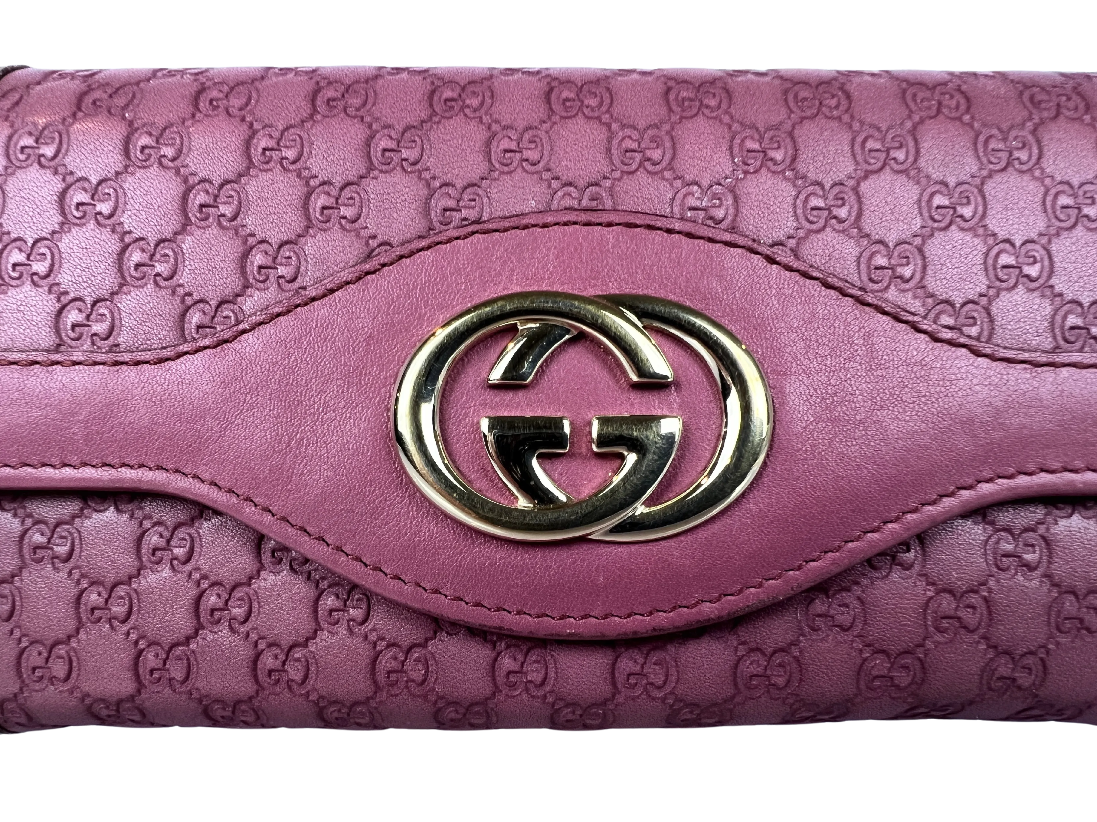 Gucci Microguccissima Sukey Continental Wallet Vintage Rose