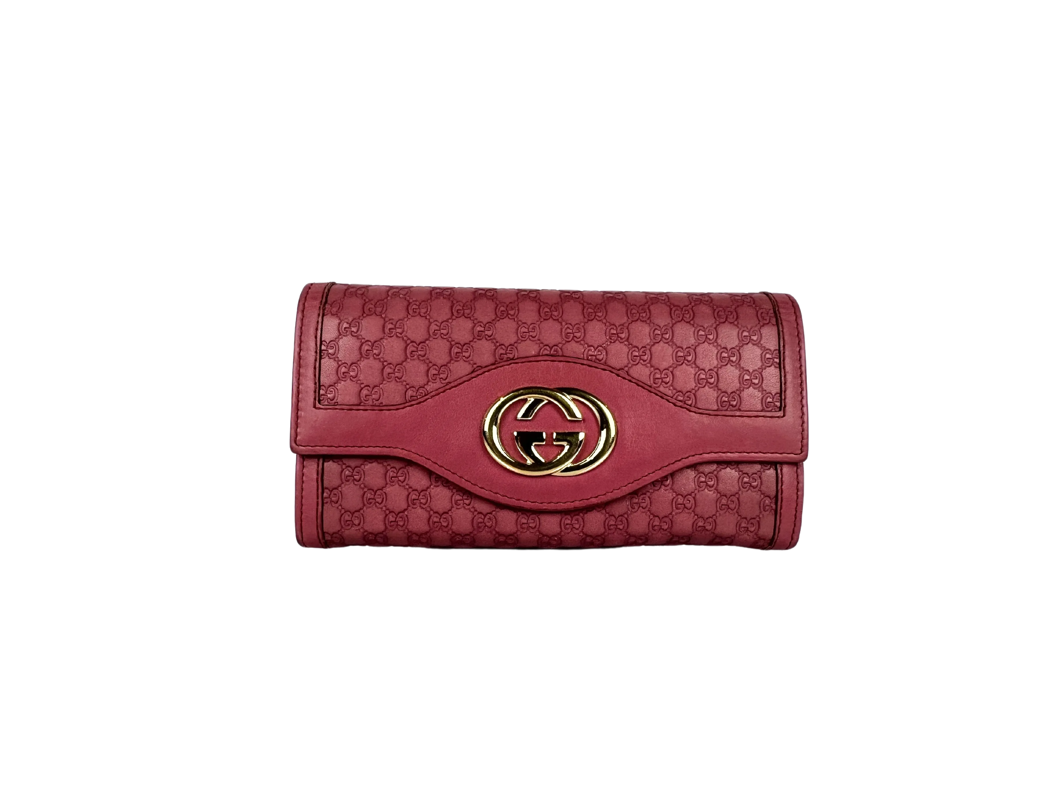 Gucci Microguccissima Sukey Continental Wallet Vintage Rose