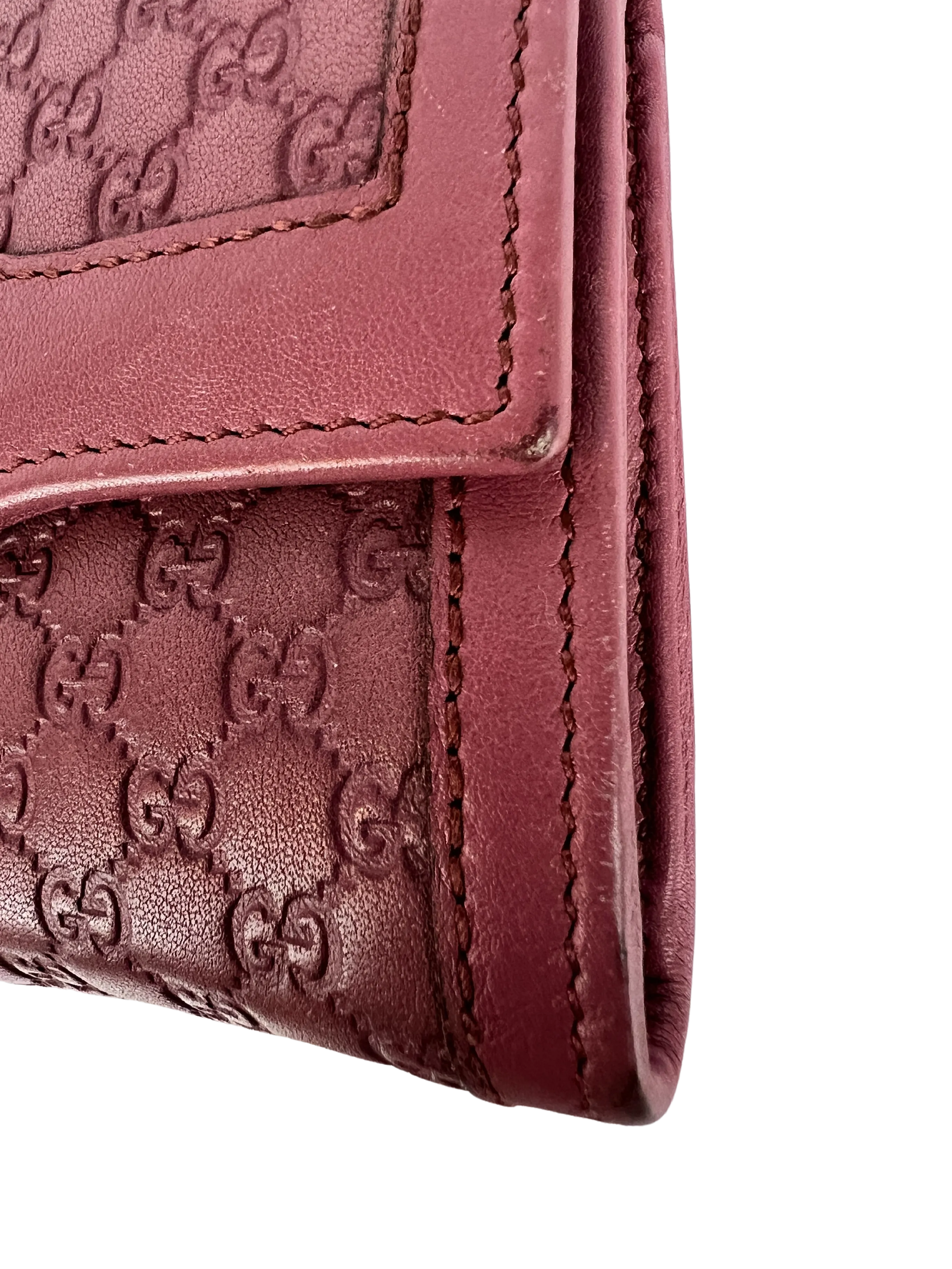 Gucci Microguccissima Sukey Continental Wallet Vintage Rose