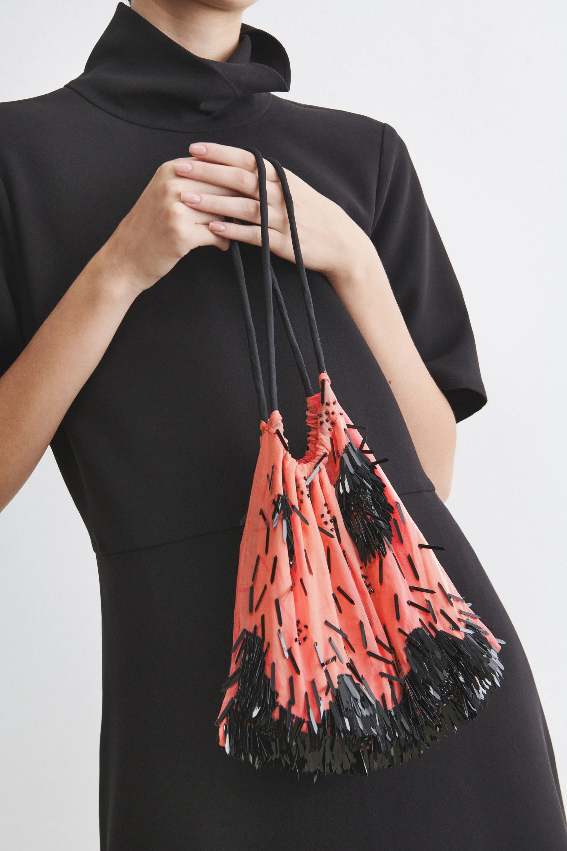 Hibiscus Fringe Bag