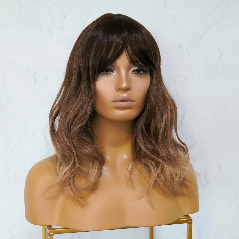 HOPE Brown Ombre Fringe Wig