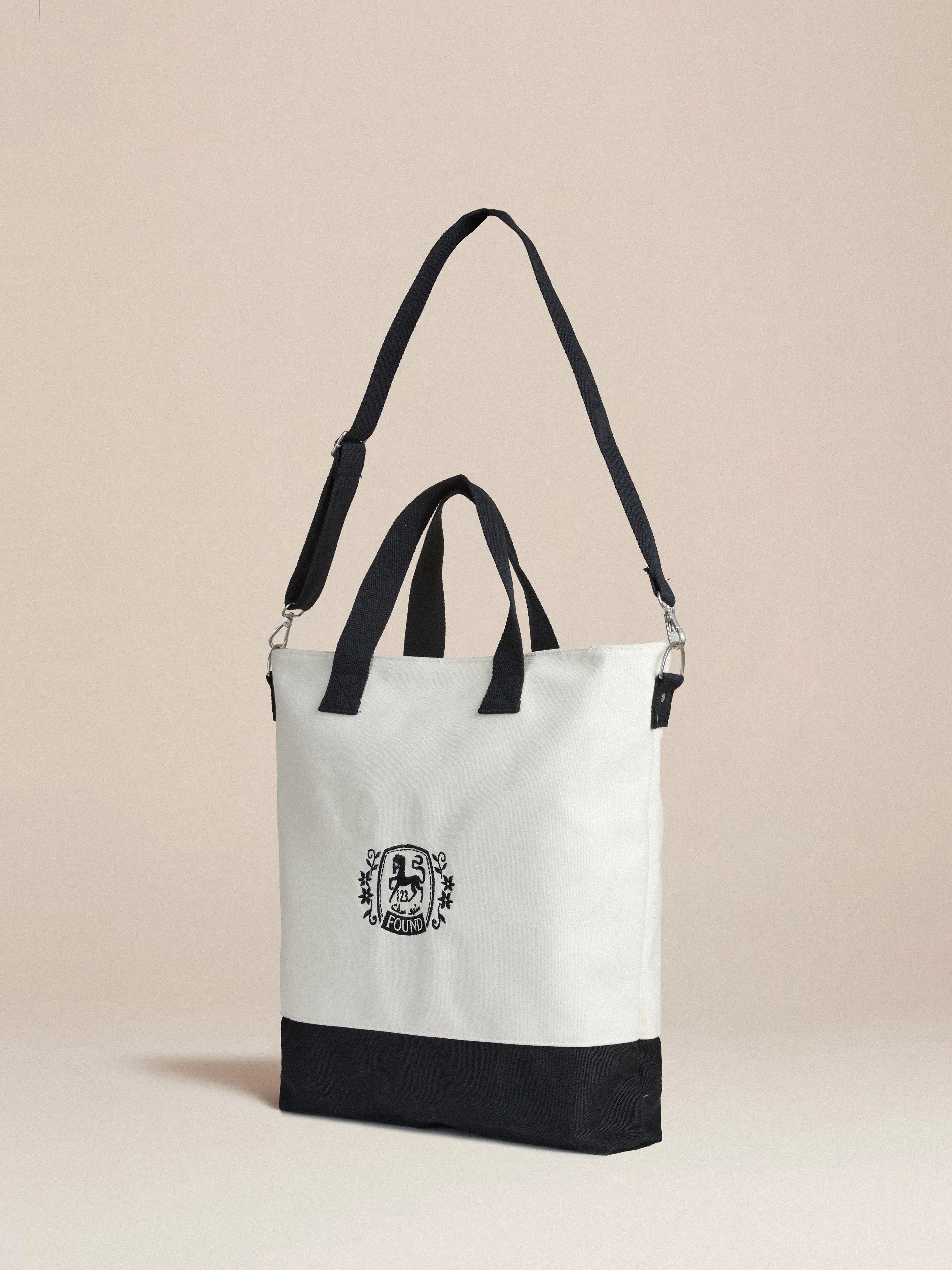 Horse Logo Crest Canvas Bag