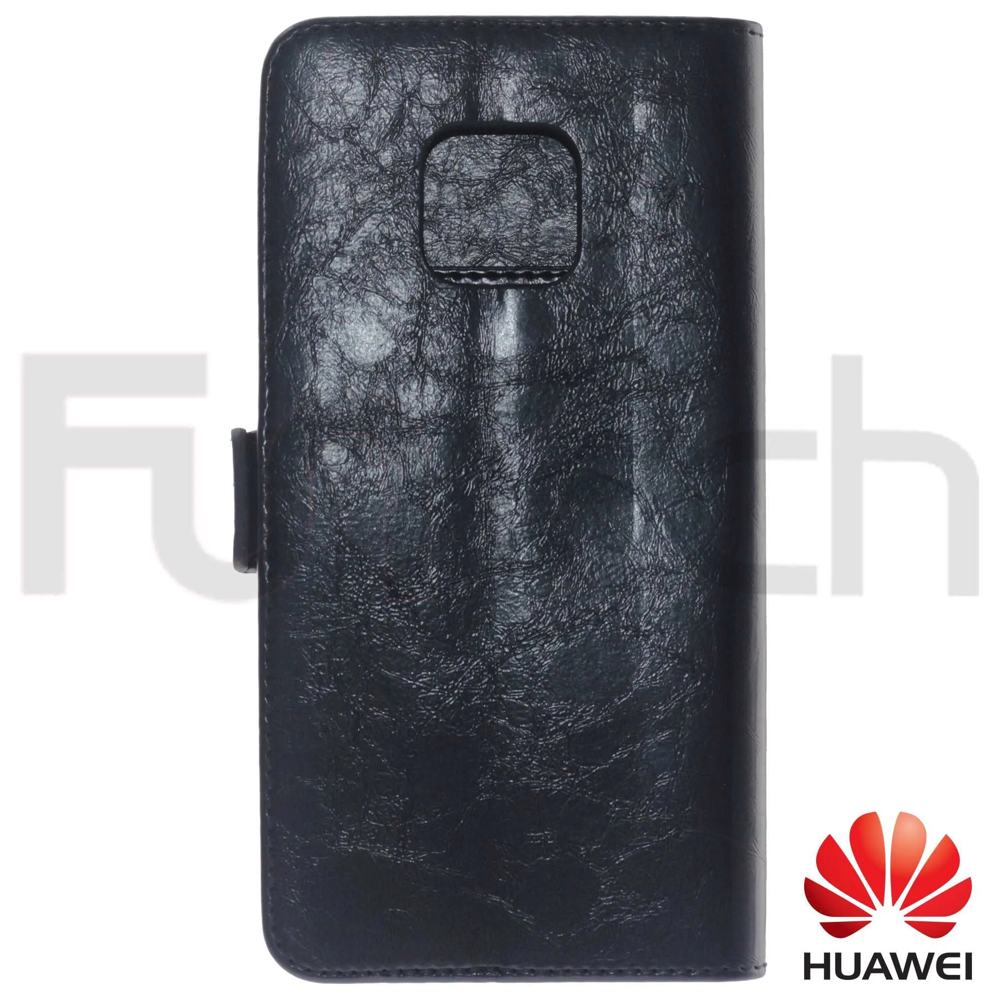 Huawei Mate 20 Pro, Leather Wallet Case, Color Black,