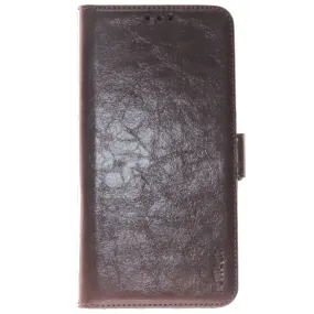 Huawei Mate 20 Pro, Leather Wallet Case, Color Brown,