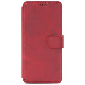 Huawei P20 Pro 2017 Leather Wallet Case Red