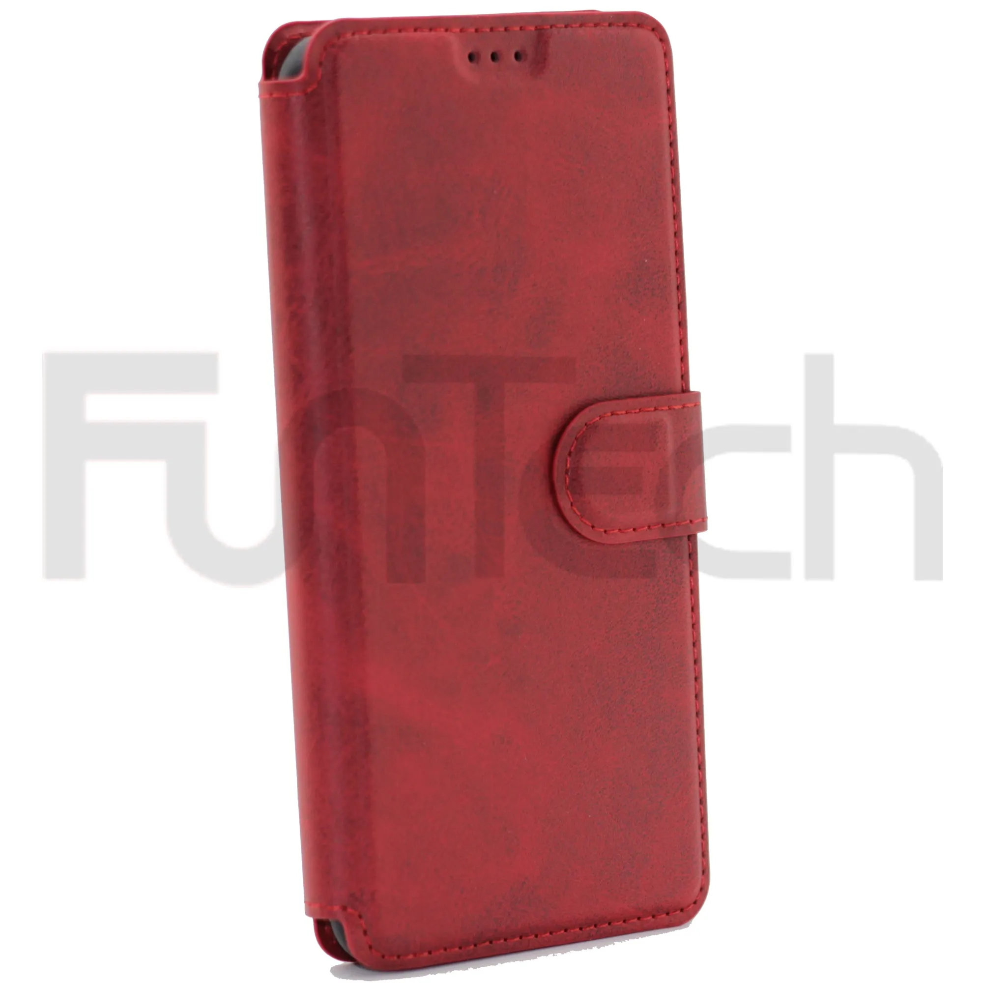 Huawei P20 Pro 2017 Leather Wallet Case Red