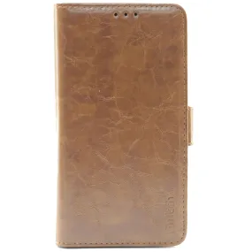 Huawei P30, Leather Wallet Case, Color brown,