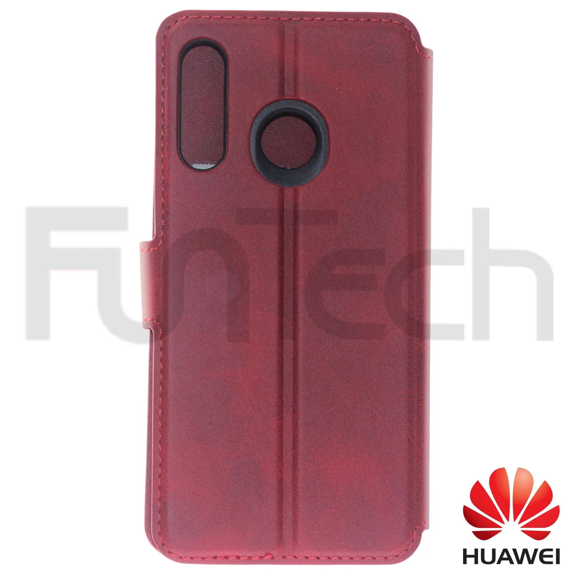 Huawei, P30 Lite, Leather Wallet Case, Color Red.