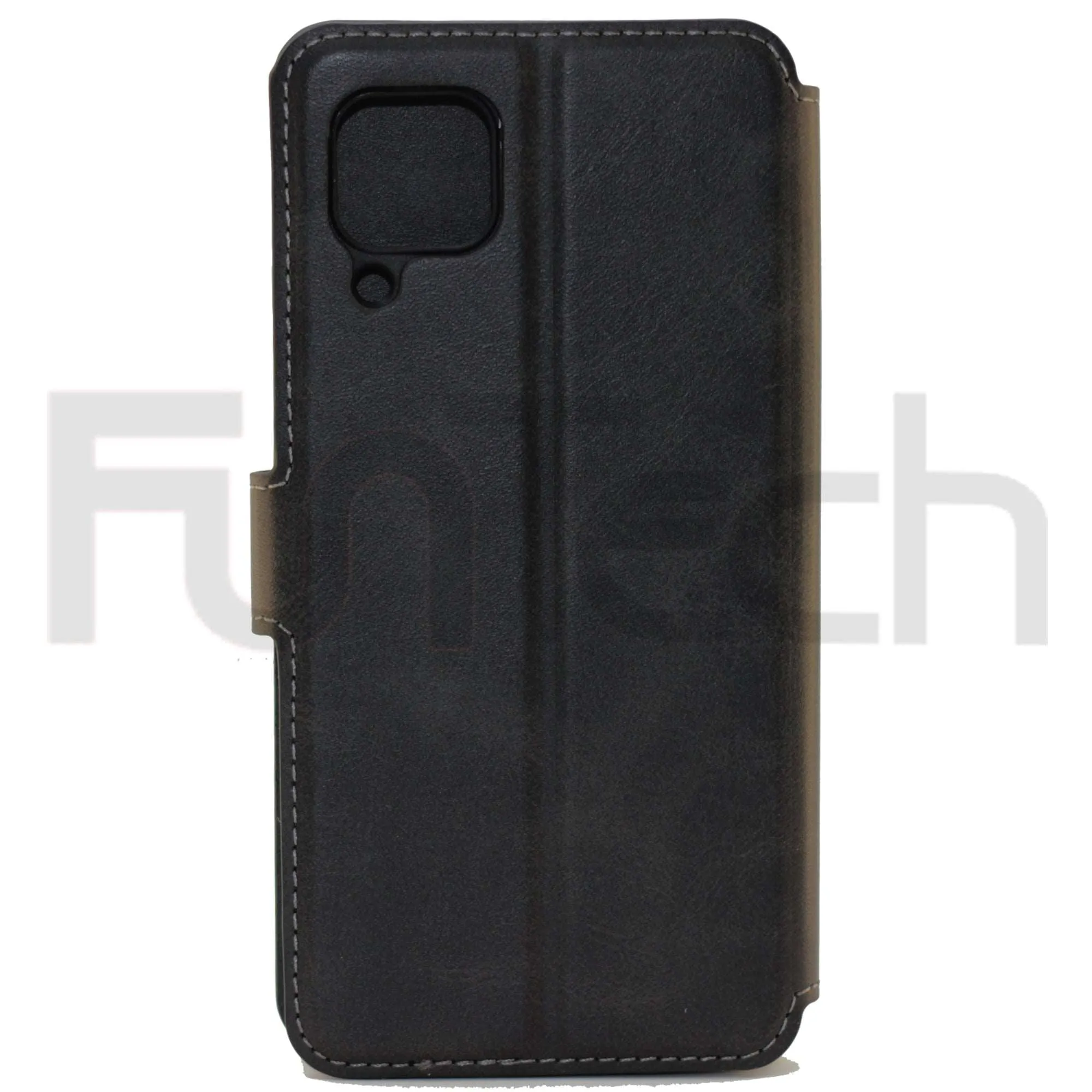 Huawei P40 Lite, Leather Wallet Case, Color Black, (Case suitable for model Nova 6 SE / Nova 7)