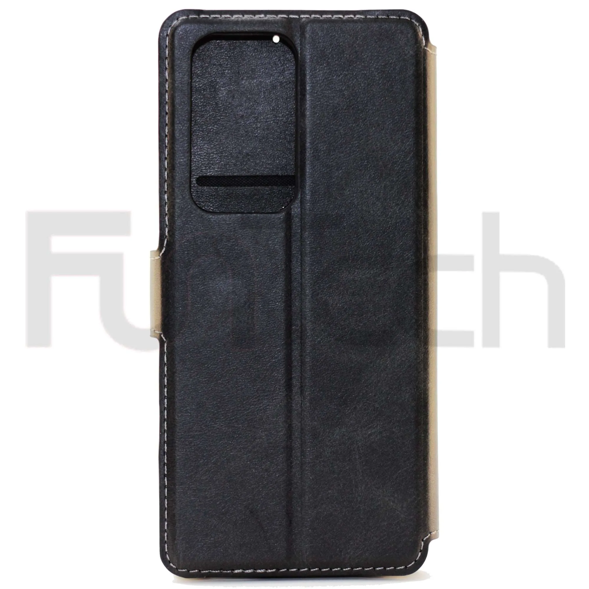 Huawei P40 Pro, Leather Wallet Case, Color Black,