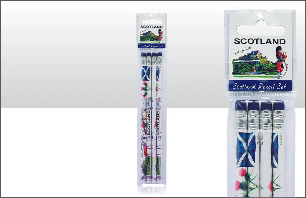 Iconic Scotland Pencil Set Of 4