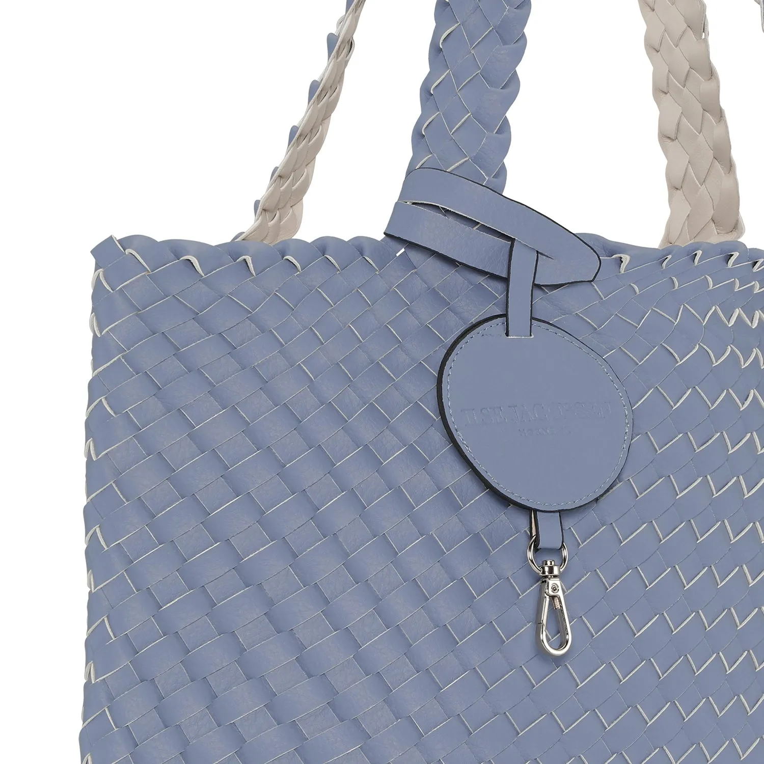 Ilse Jacobsen Bag 08 Reversible Shopper Blue Cloud/Egg White