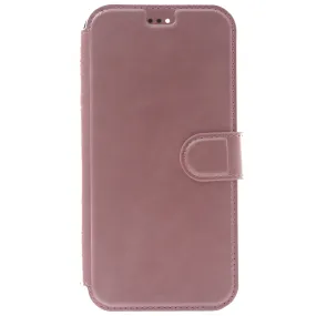 iPhone 13 Mini Case, Leather Wallet Case, Color Pink.