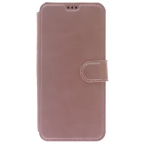 iPhone 13 Pro Case, Leather Wallet Case, Color Pink.