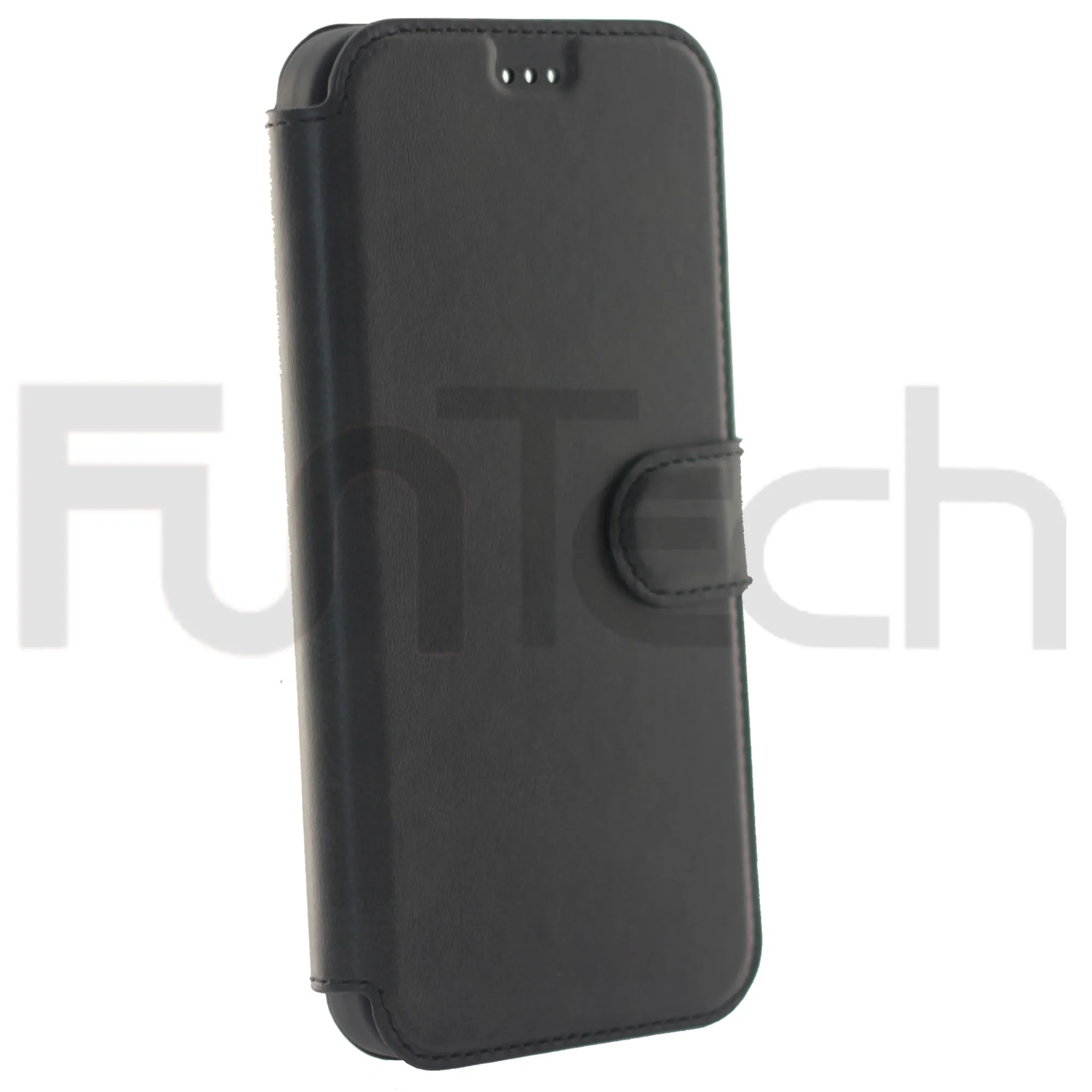 iPhone 13 Pro Max Case, Leather Wallet Case, Color Black.