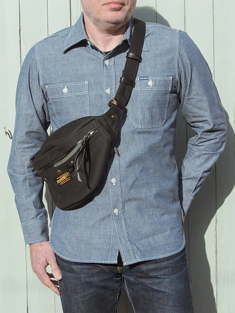 Iron Heart Denim 21oz Denim Waist Bag Superblack