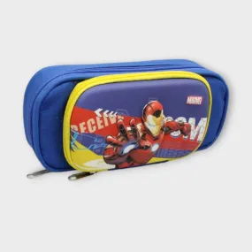 Iron Man Blue Pencil Case