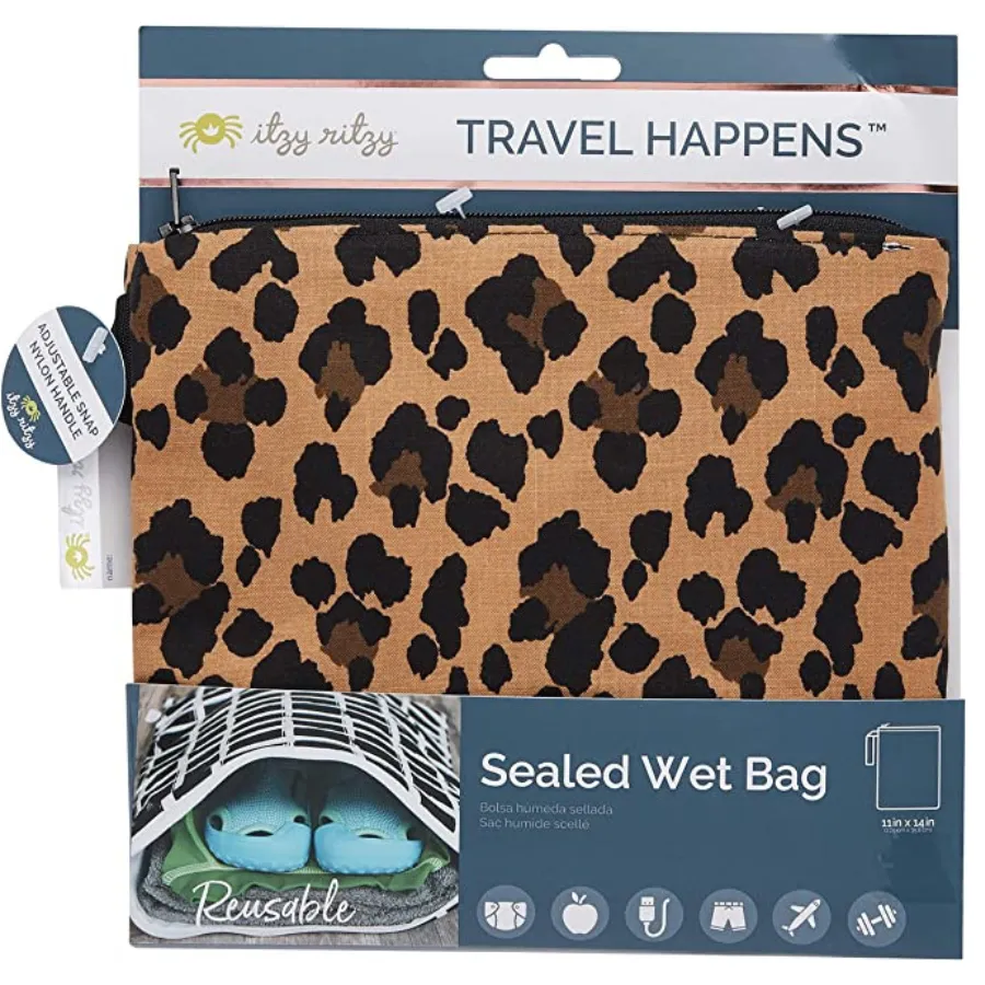 Itzy Ritzy Wet Bag Adjustable Handle WBMH8387 - Leopard