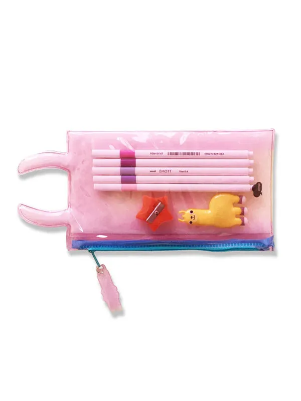 Jelly Pencil Case: Llama