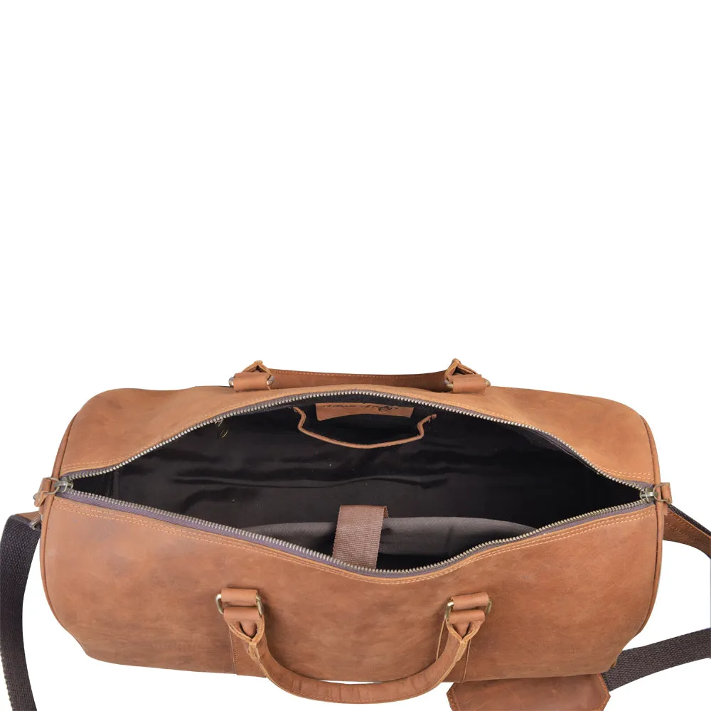 Kane's Gym/ Day trip Small Leather Duffel Bag