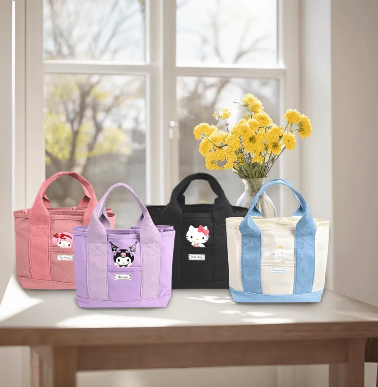 Kawaii Versatile Canvas Tote Bag