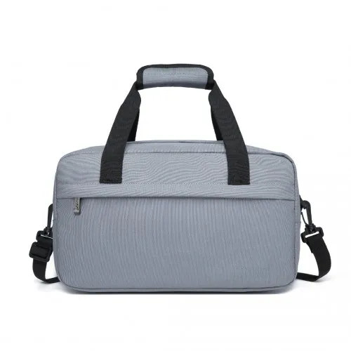 Kono Lightweight Multi Purpose Unisex Sports Travel Duffel Bag - Light Grey