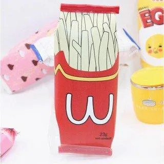 Korean Stationery Simulation Snack Pencil Bag Creative Fun French Fries Pencil Bag NP-H7TAF-114