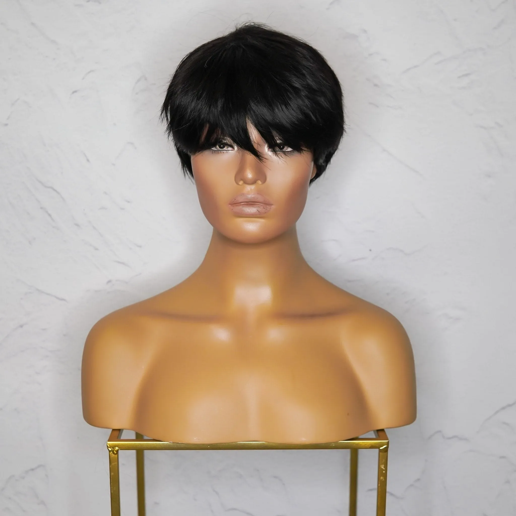 KRIS Black Fringe Wig