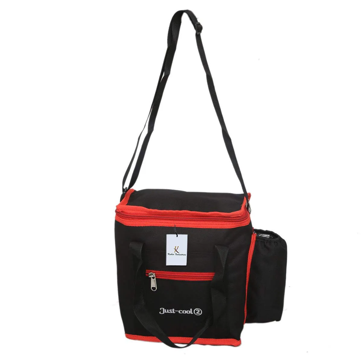 Kuber Industries Canvas Lunch Bag, Black (KI44244)