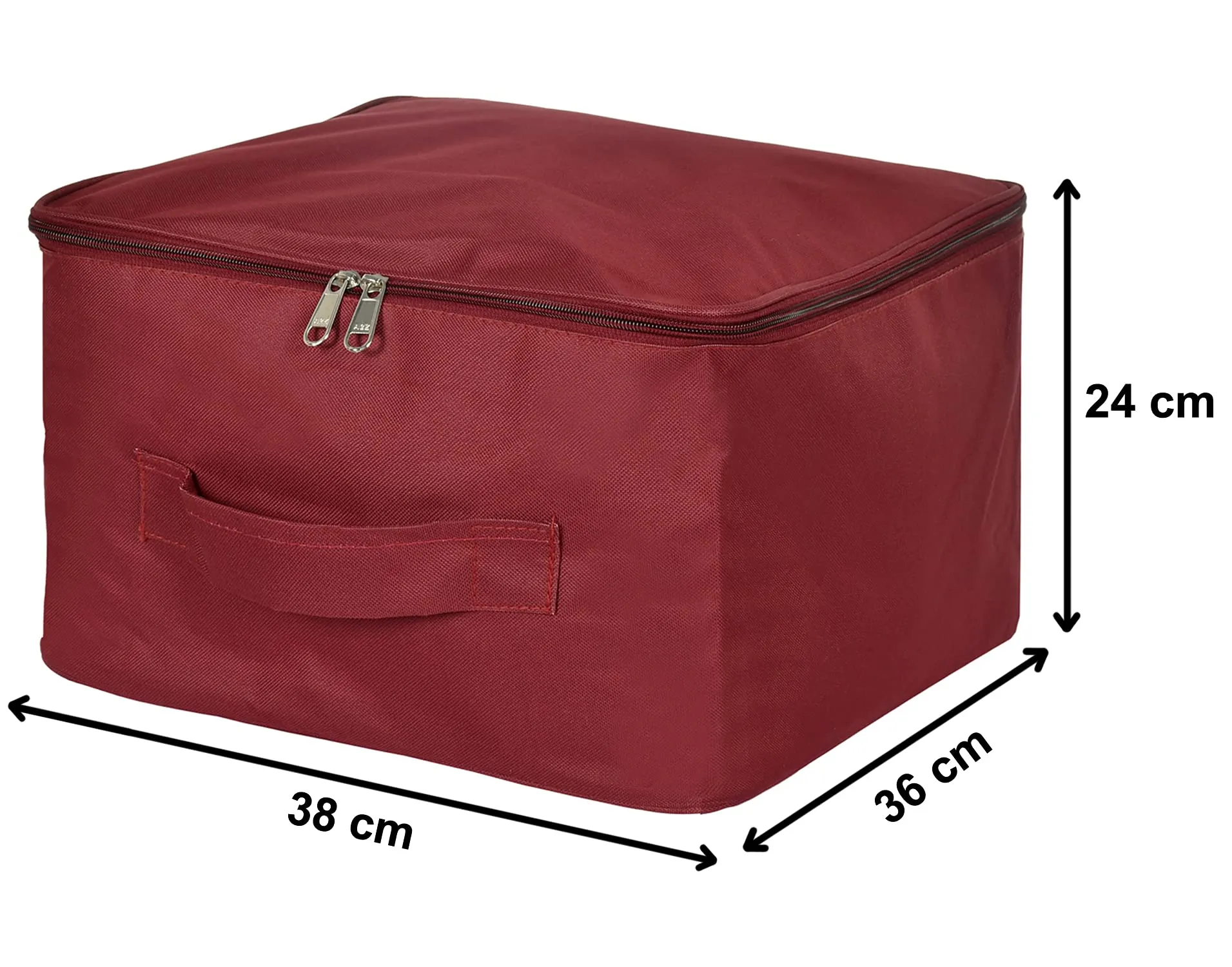 Kuber Industries Small Size Multi-Purpose Storage Bag- Pack of 2 (Maroon)-HS_38_LUGGAGE21323