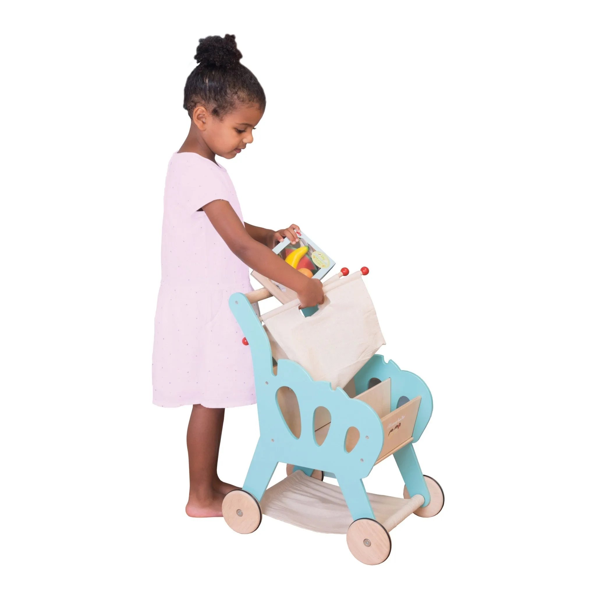 Le Toy Van Shopping Trolley (with detachable fabric bag)