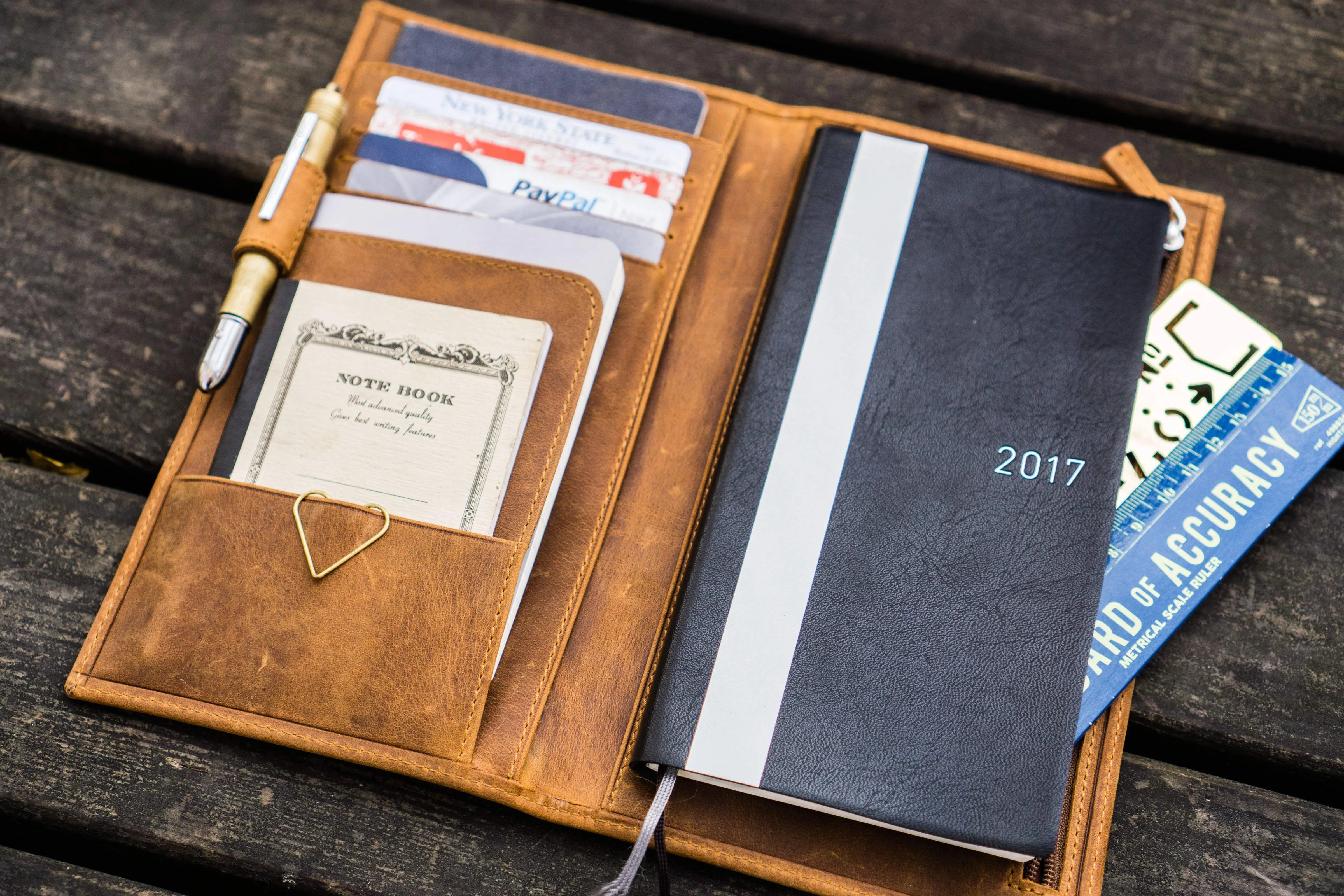 Leather Hobonichi Weeks Cover - Crazy Horse Brown