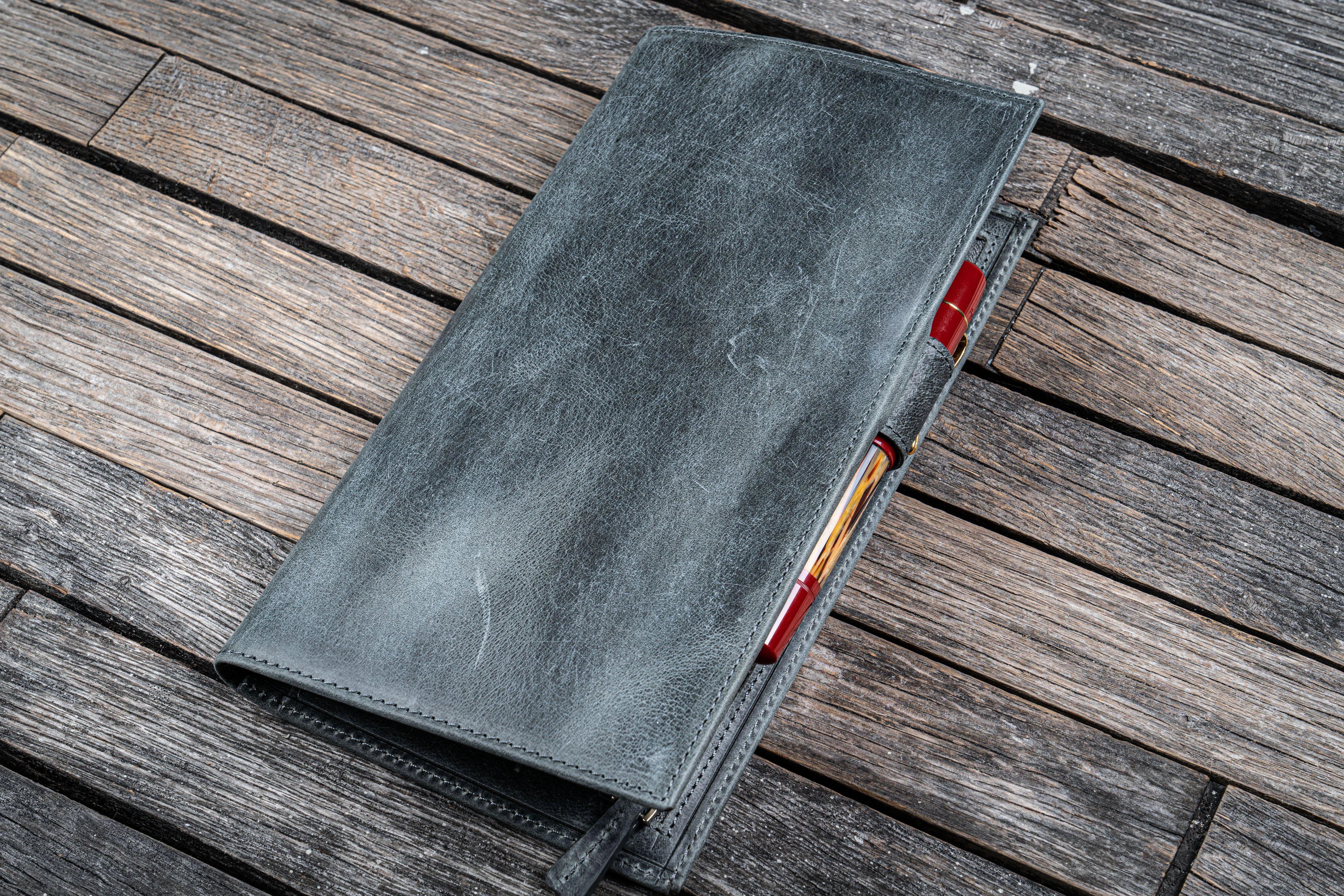 Leather Hobonichi Weeks Mega Cover - Crazy Horse Smoky