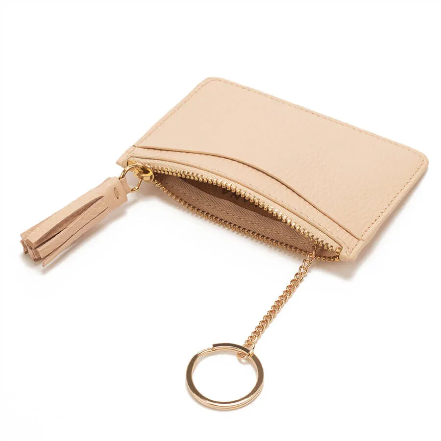 Leather Zipper Cardholder