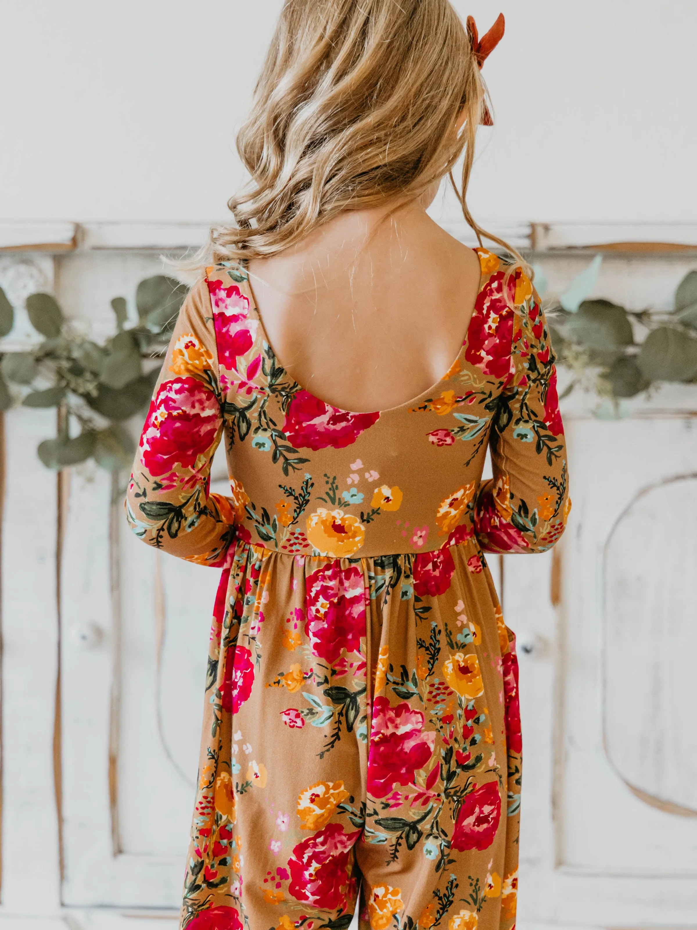 Leggy Romper - Fall Zinnias