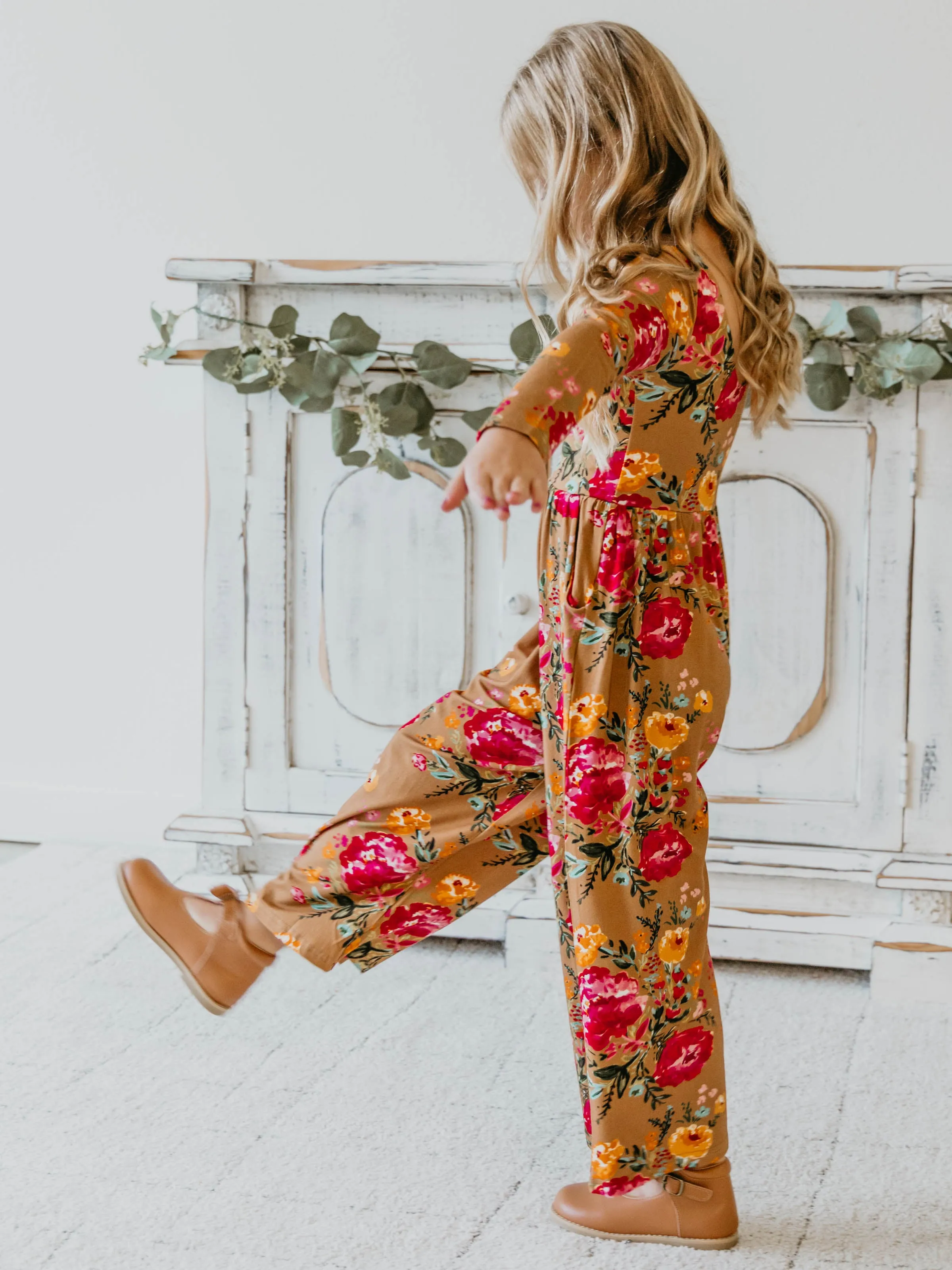 Leggy Romper - Fall Zinnias