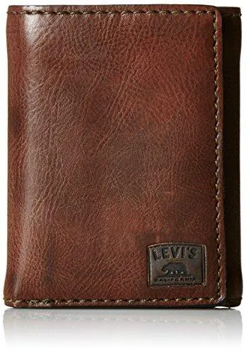 Levi's Men's Trifold Wallet-Sleek and Slim