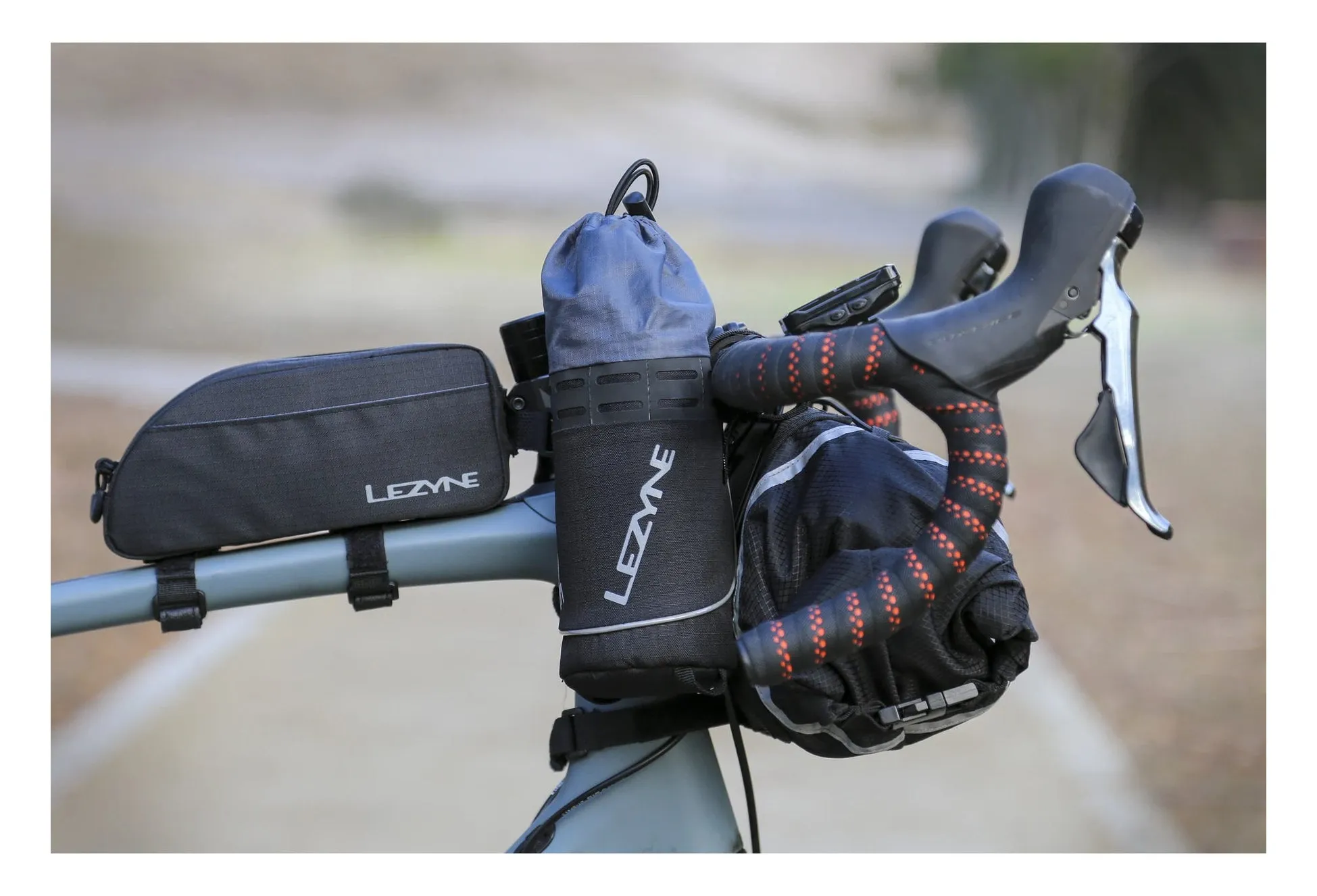 Lezyne Energy Caddy Bicycle Handlebar Bag Black Large