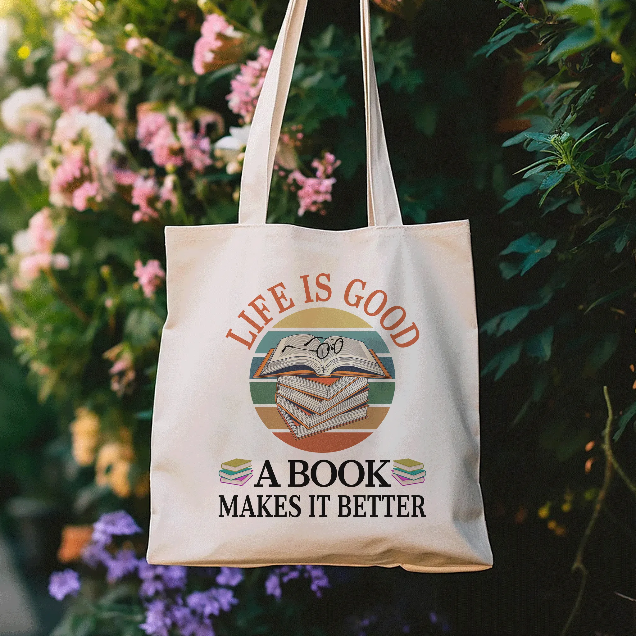 Life Is Good A Book Makes It Better Book Lovers Gift TBW107