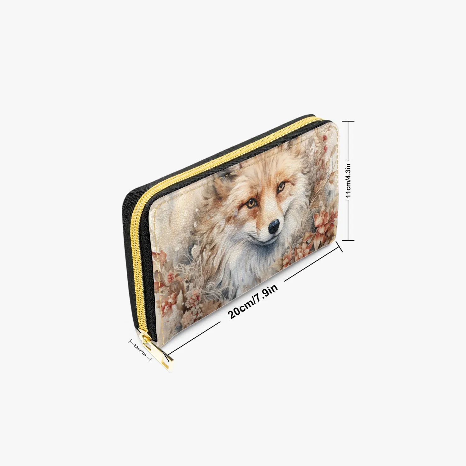 Long Type Zipper Purse - Fox