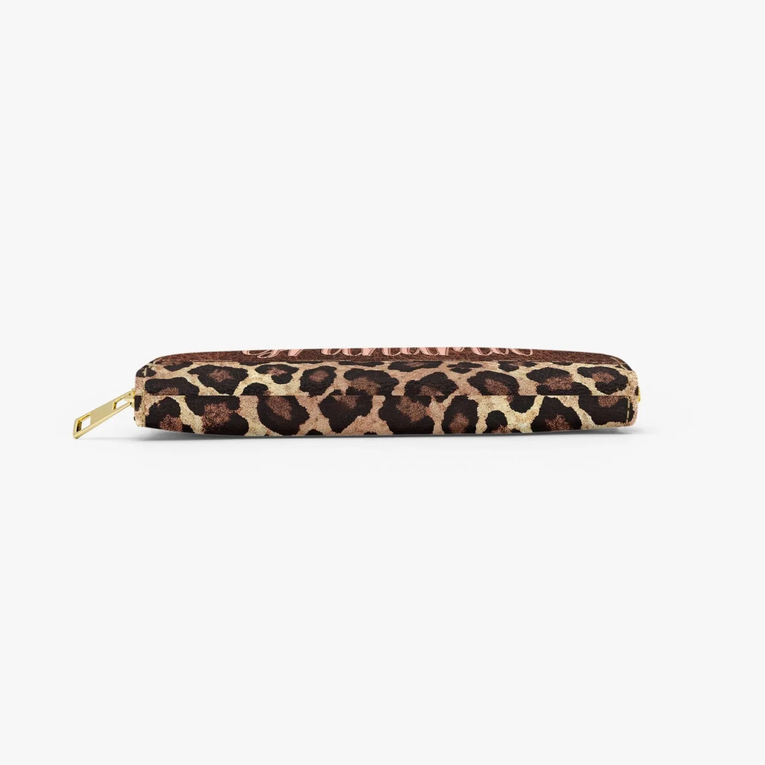 Long Type Zipper Purse - Leopard Print - Grandma