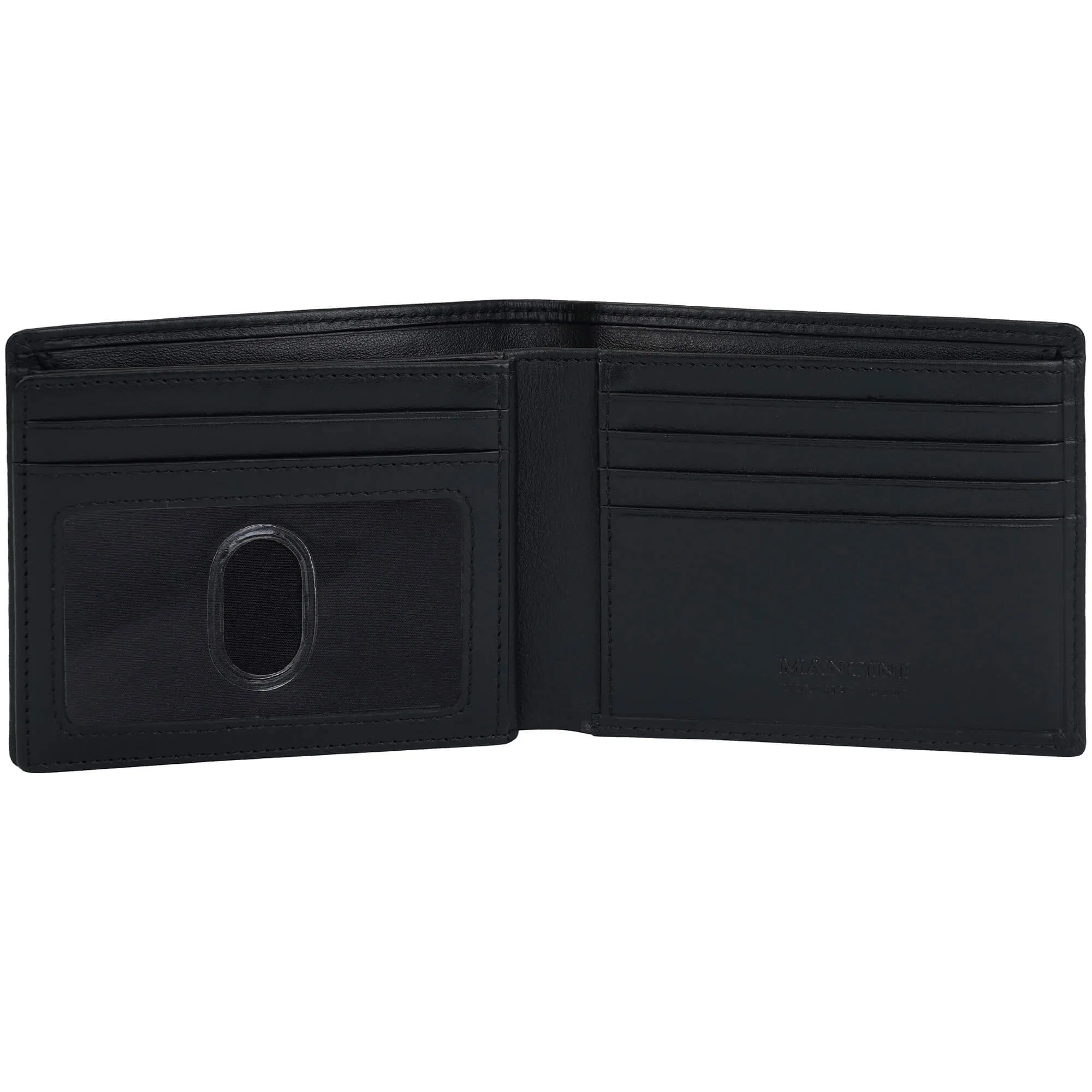 Mancini Sonoma RFID Secure Center Wing Wallet