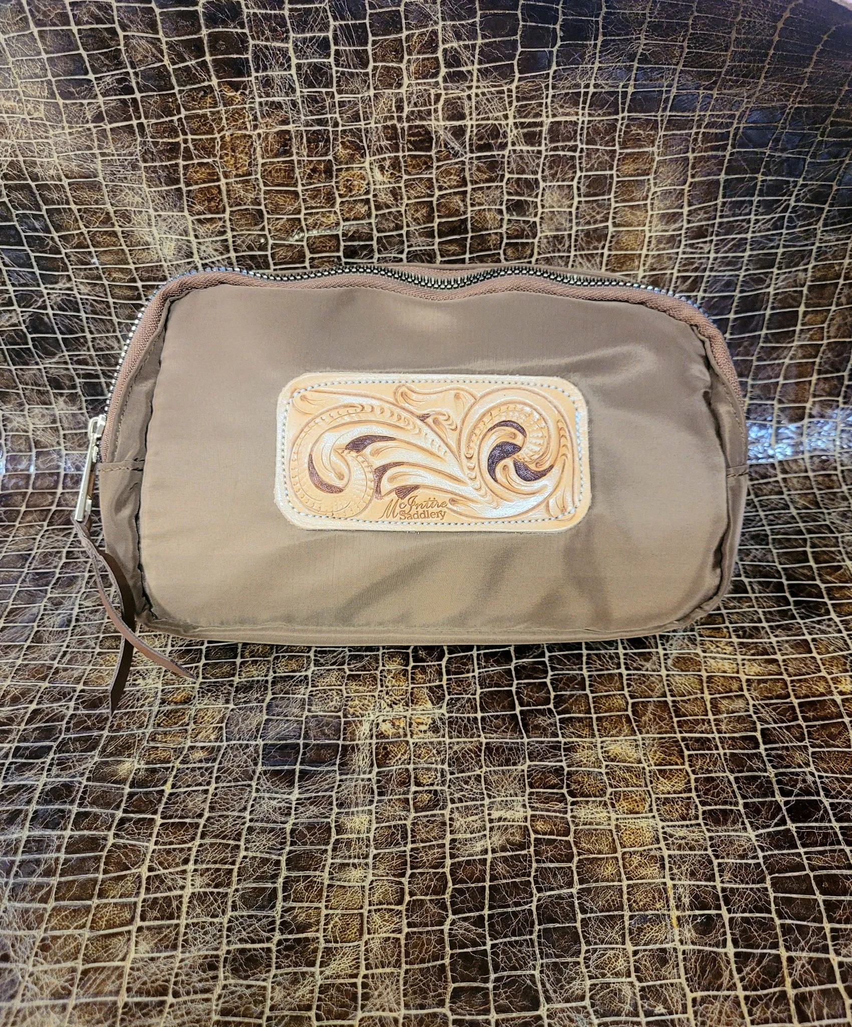 McIntire Saddlery Camel Belt Bag