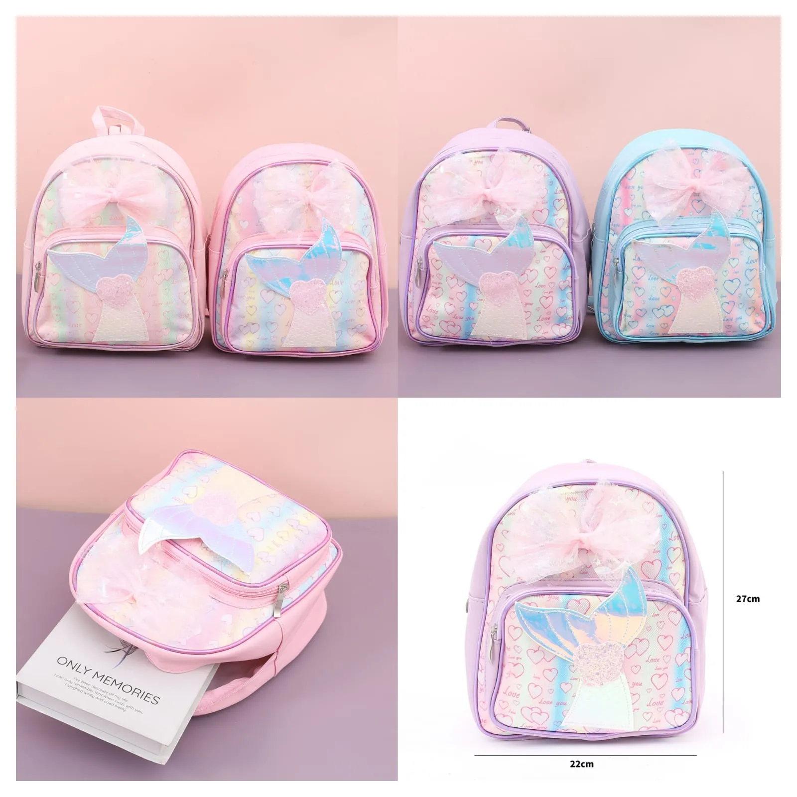 Mermaid Tail Theme Mini Backpack.