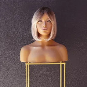 MIAH Ombre Blonde Fringe Bob Wig